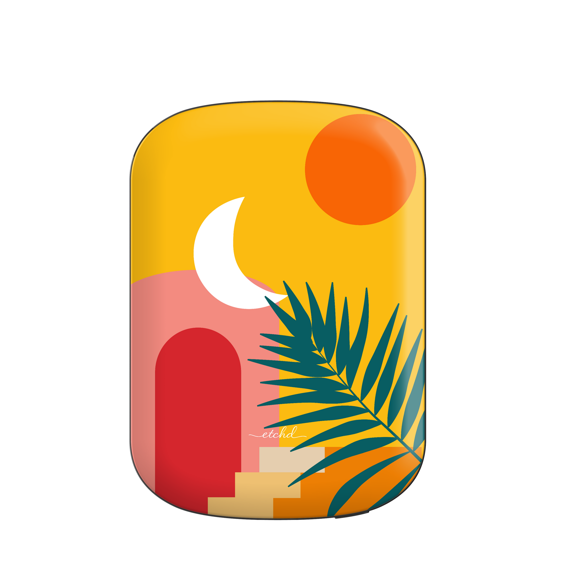 Tropical Sunset Magnetic Powerbank by etchd