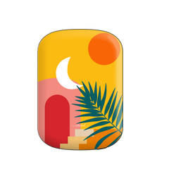 Tropical Sunset Magnetic Powerbank by etchd