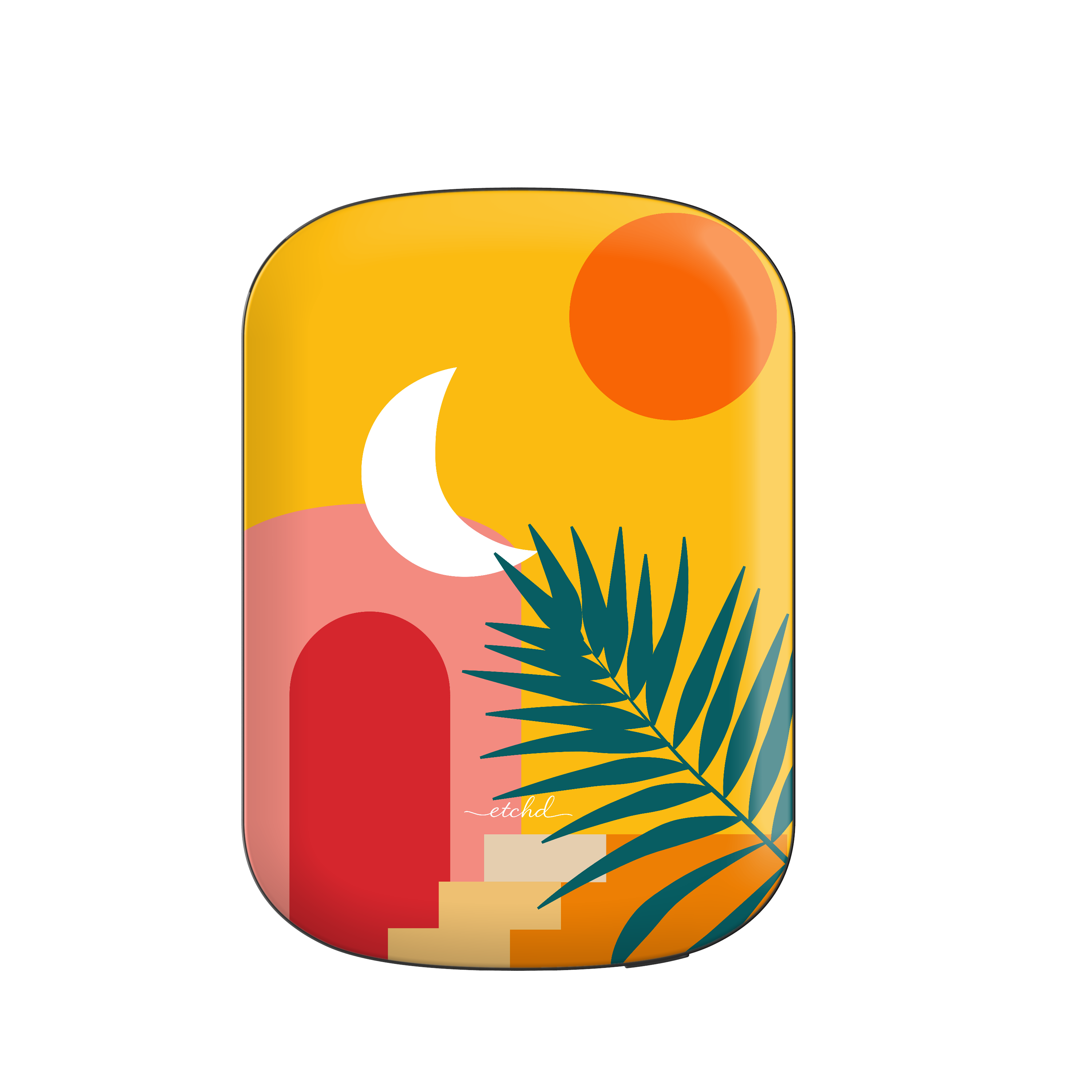 Tropical Sunset Magnetic Powerbank by etchd