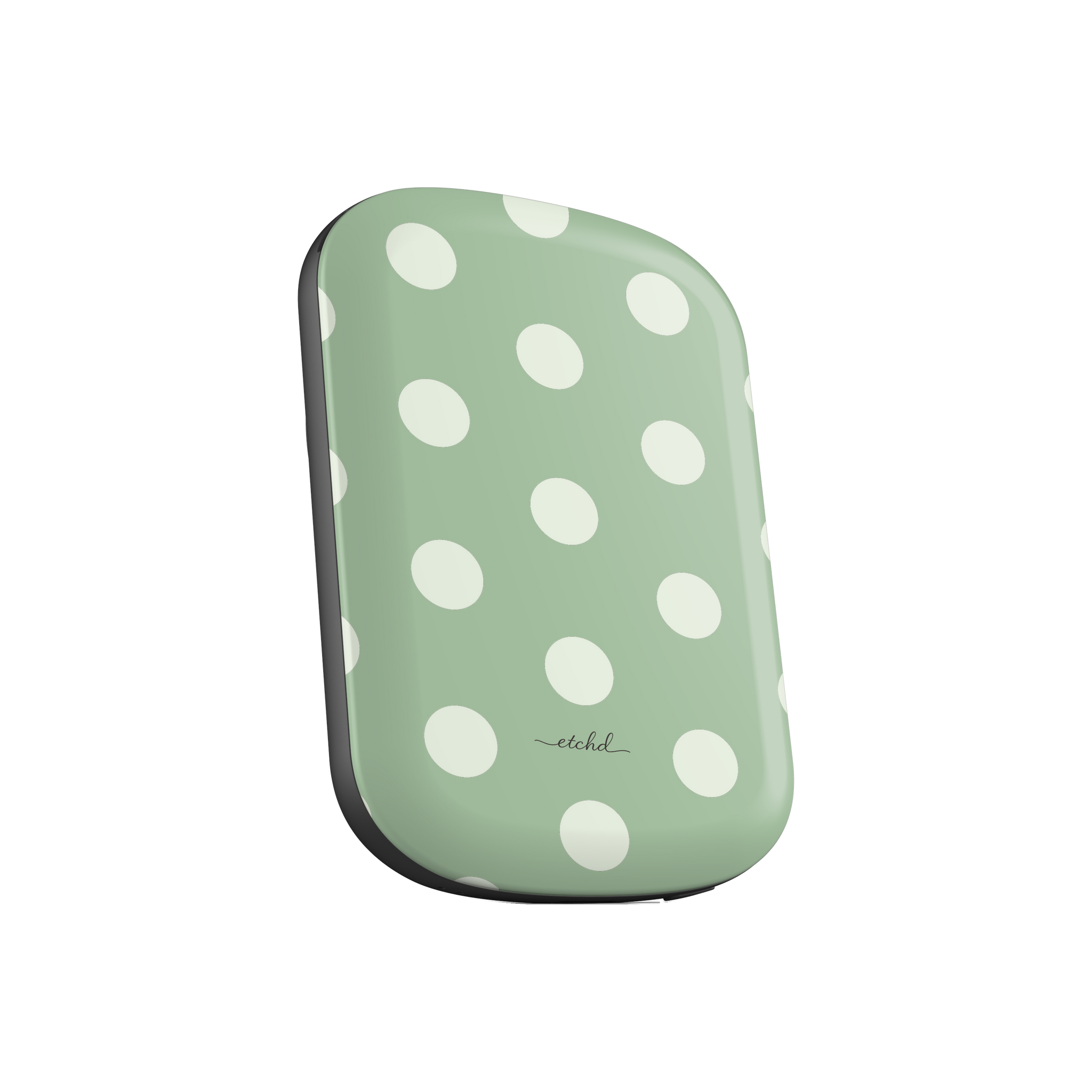 Cream & Sage Polka Dot Magnetic Powerbank by etchd, view 6