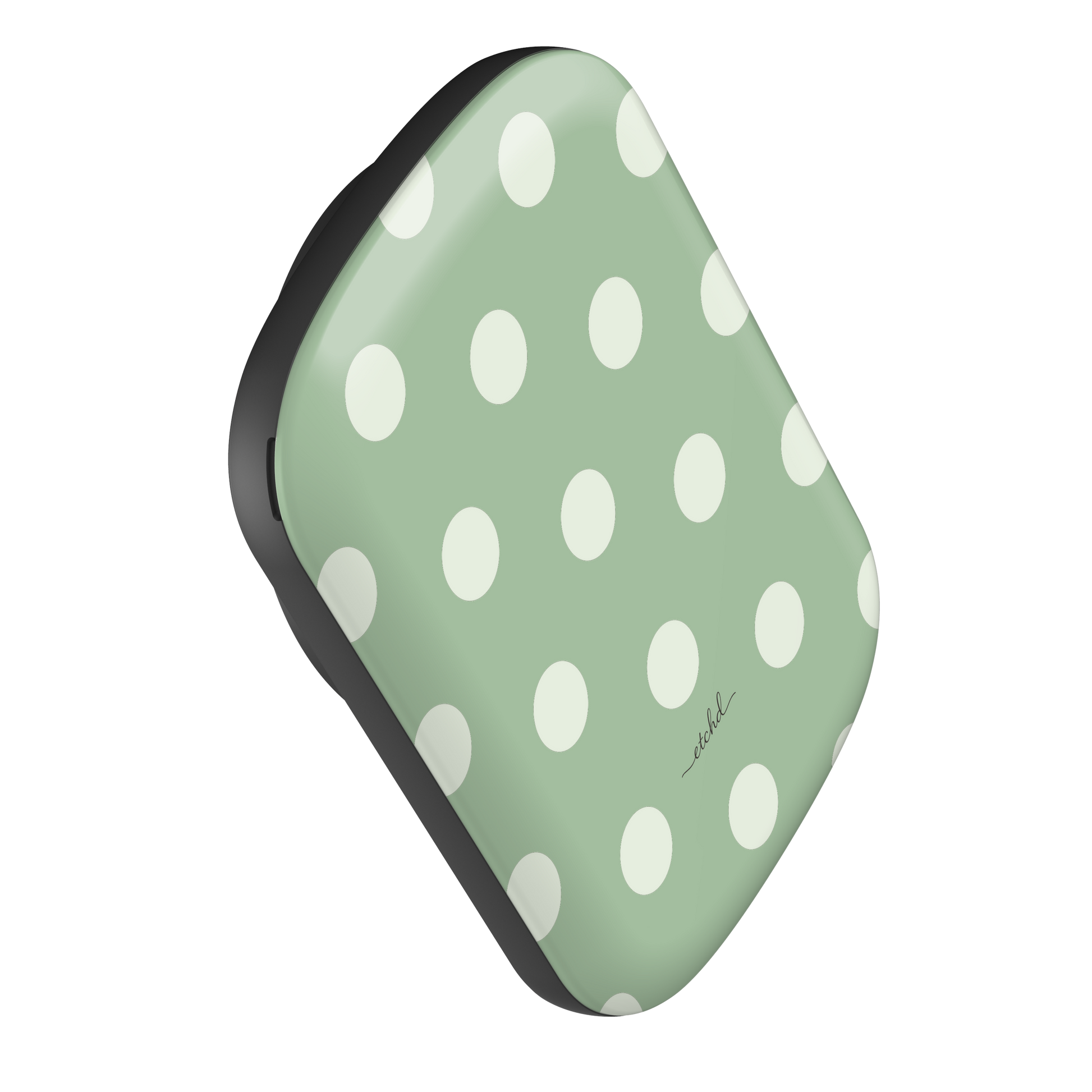 Cream & Sage Polka Dot Magnetic Powerbank by etchd, view 7