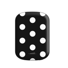 White & Black Polka Dot Magnetic Powerbank
