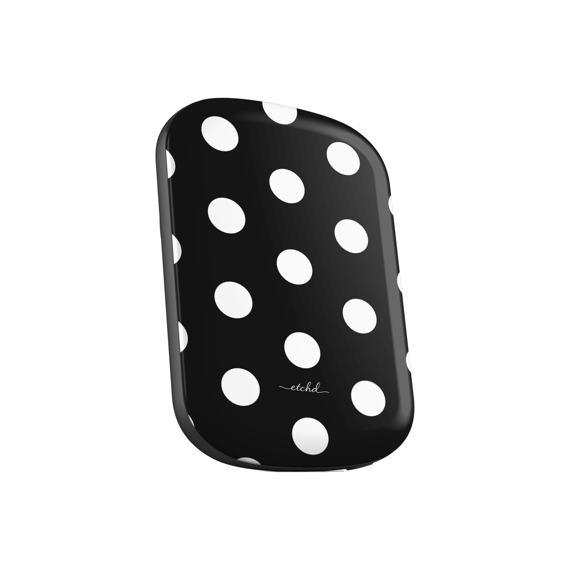 White & Black Polka Dot Magnetic Powerbank by etchd, view 2