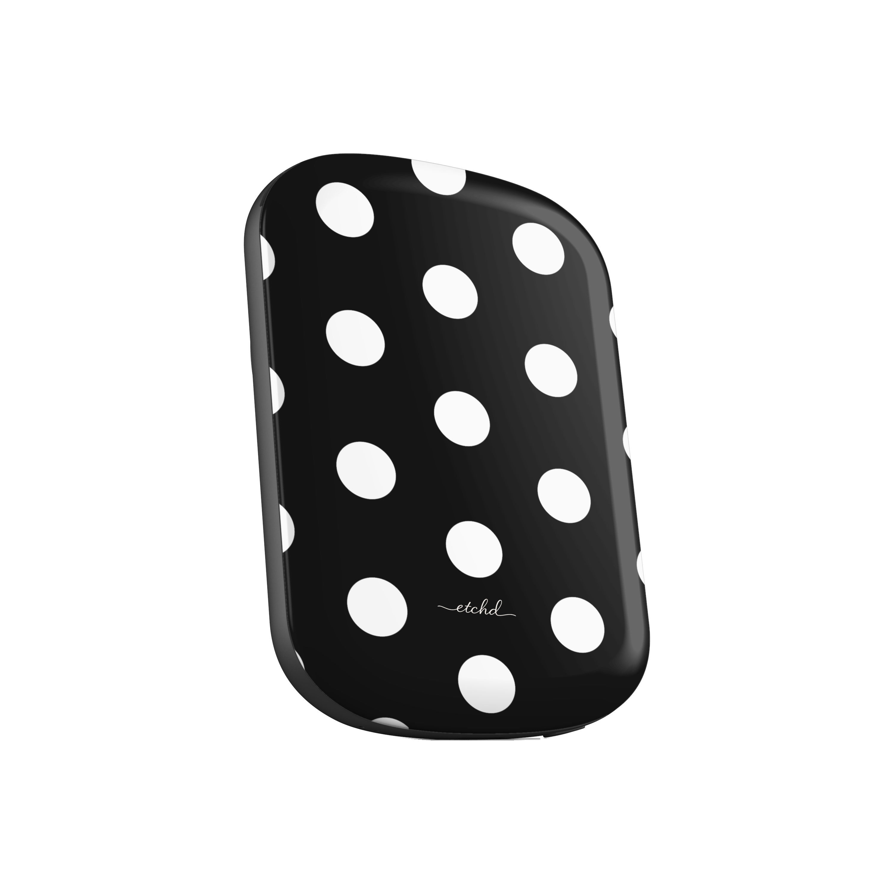White & Black Polka Dot Magnetic Powerbank by etchd, view 2