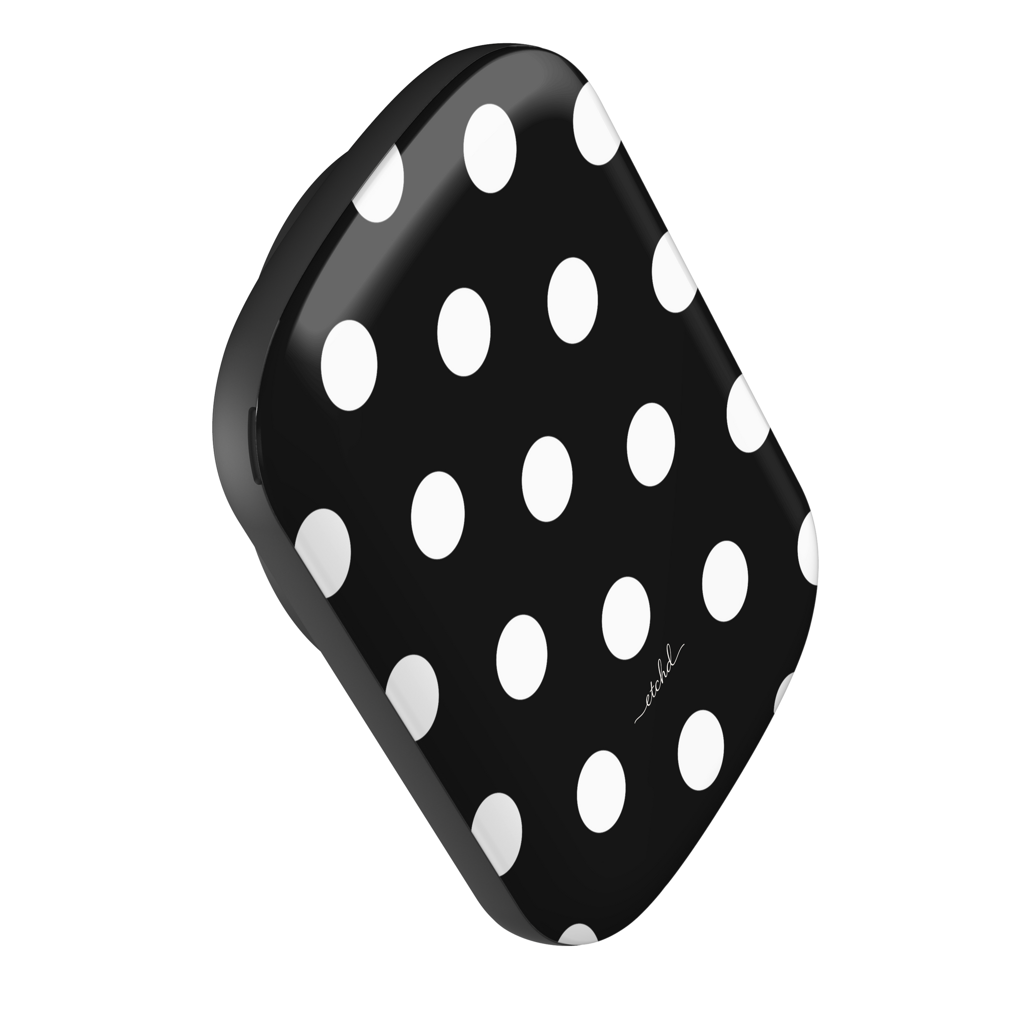 White & Black Polka Dot Magnetic Powerbank by etchd, view 3