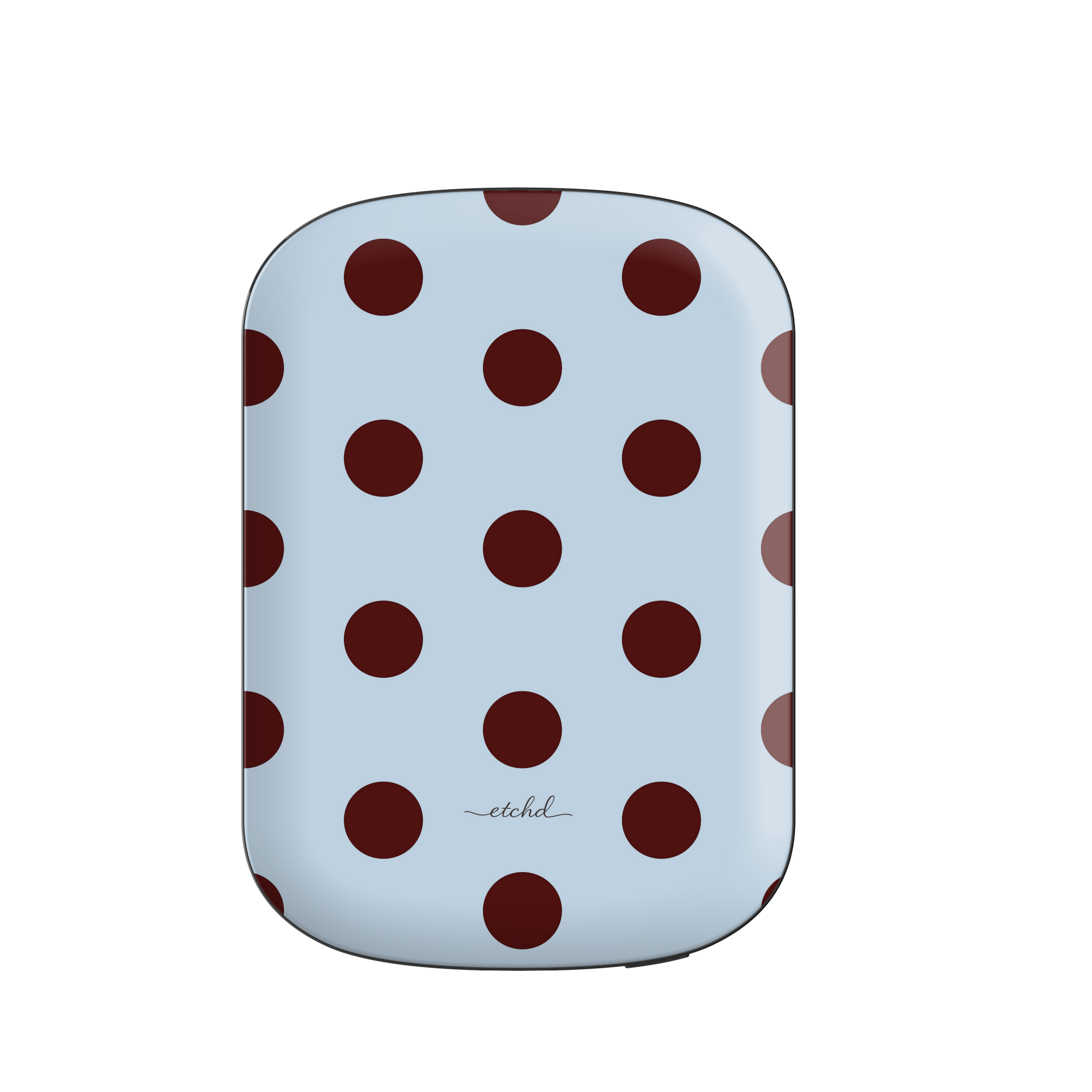 Blue & Cherry Polka Dot Magnetic Powerbank by etchd