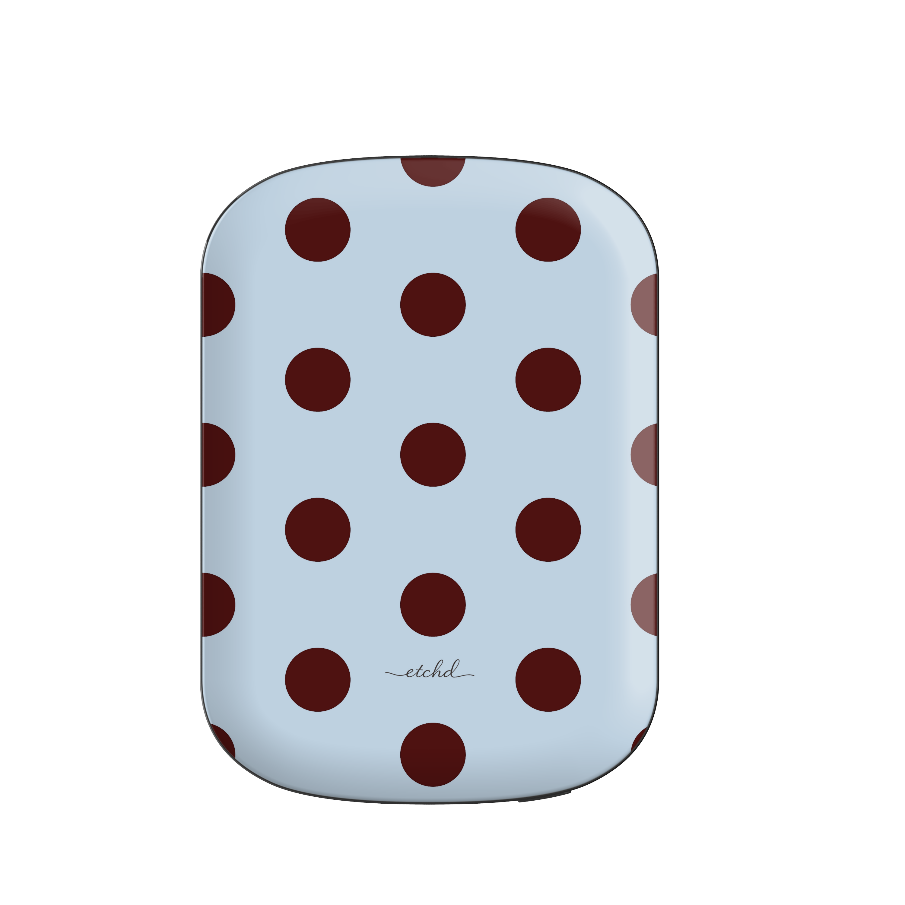 Blue & Cherry Polka Dot Magnetic Powerbank by etchd