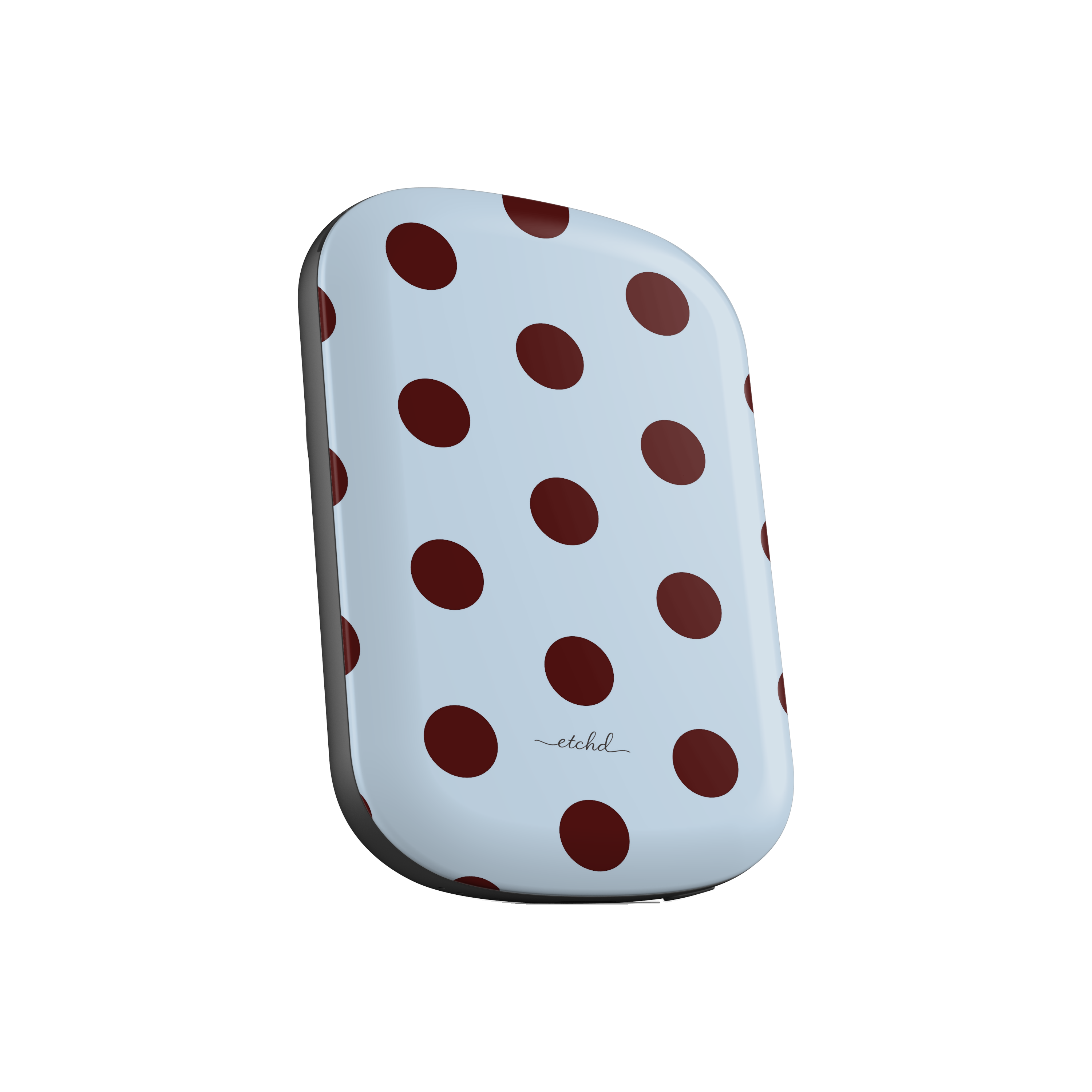 Blue & Cherry Polka Dot Magnetic Powerbank by etchd, view 2