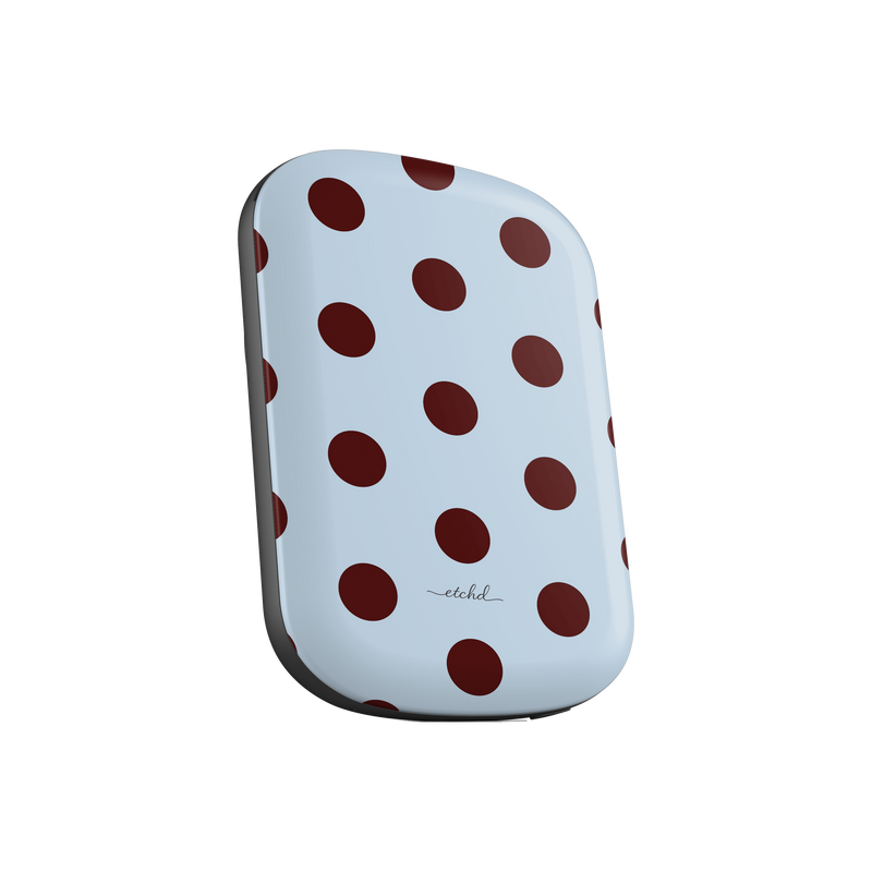Blue & Cherry Polka Dot Magnetic Powerbank by etchd, view 6