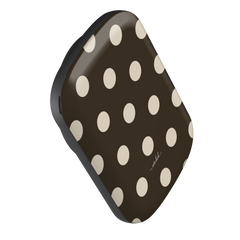 Cream & Brown Polka Dot Magnetic Powerbank by etchd, view 3