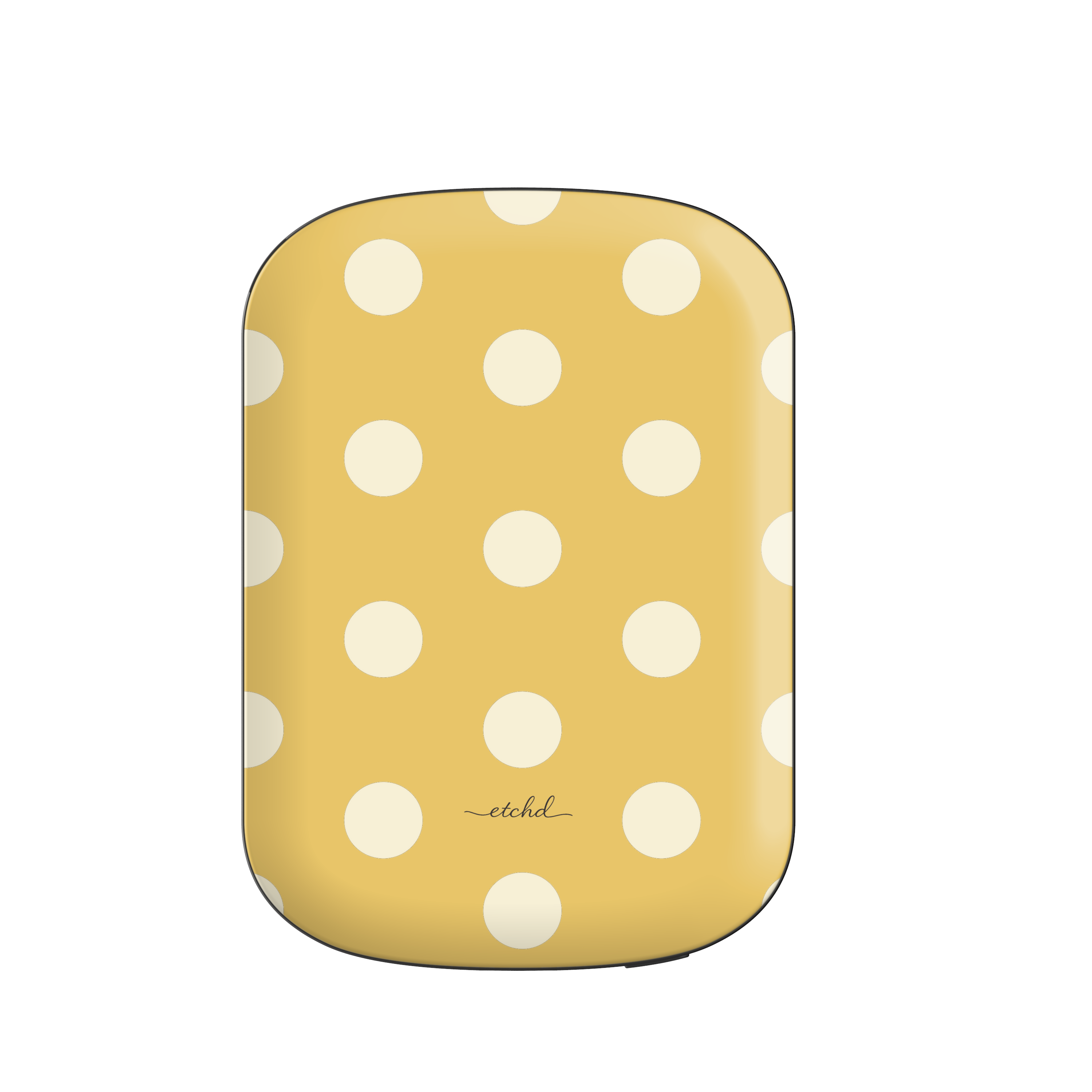 Cream & Butter Polka Dot Magnetic Powerbank by etchd
