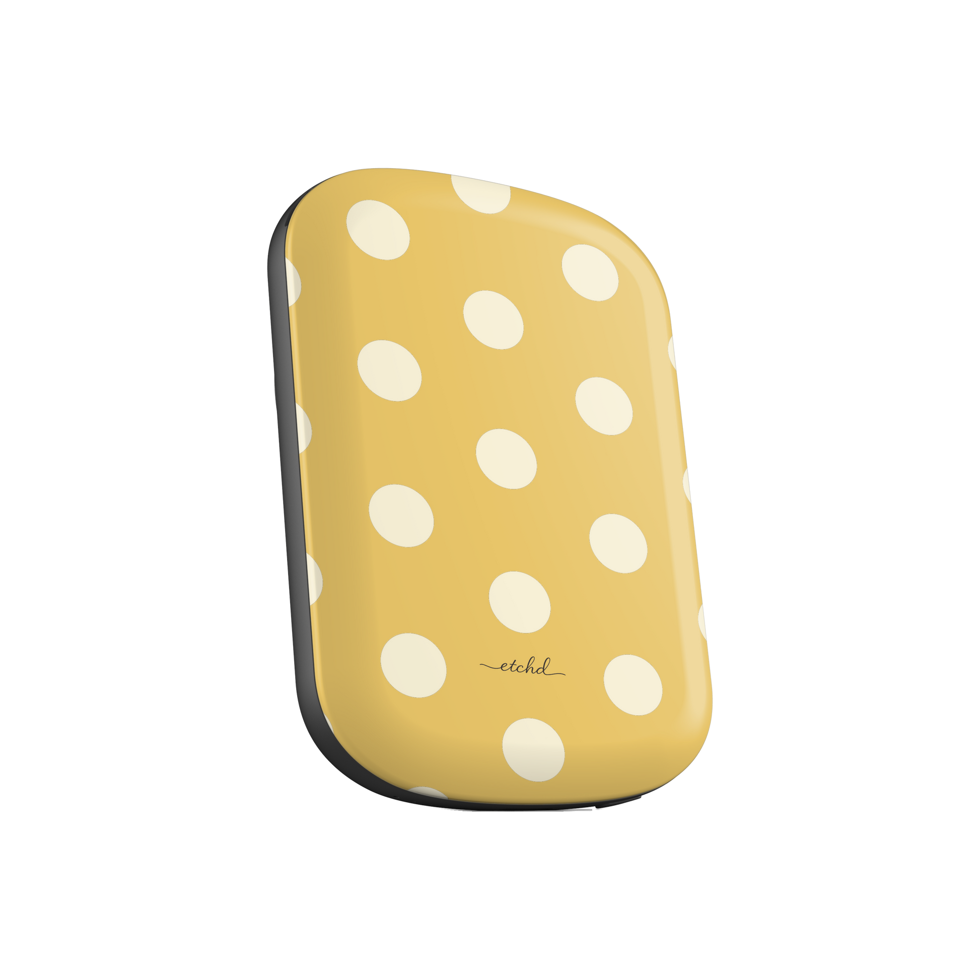 Cream & Butter Polka Dot Magnetic Powerbank by etchd, view 2