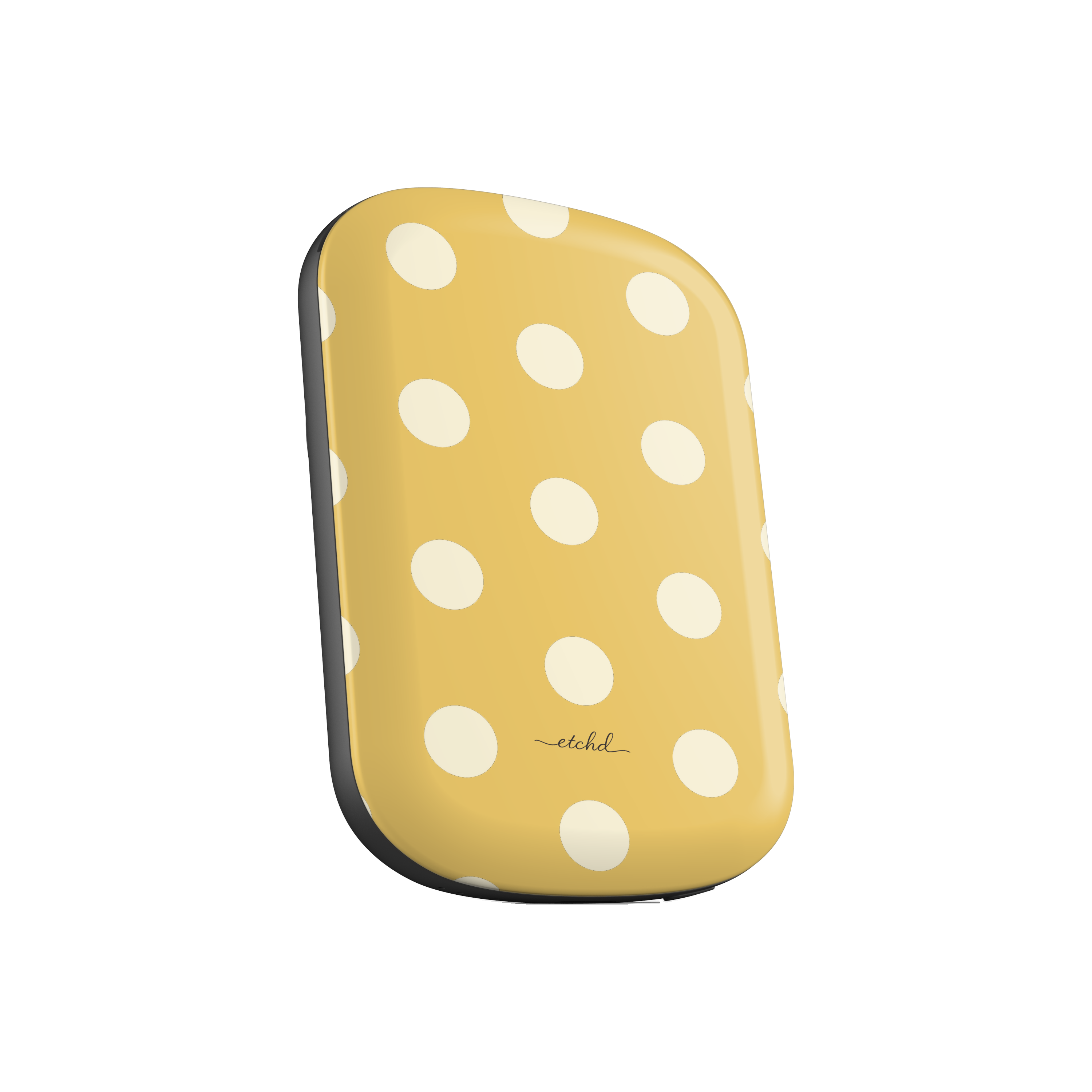 Cream & Butter Polka Dot Magnetic Powerbank by etchd, view 2