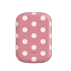 Cream & Blush Polka Dot Magnetic Powerbank by etchd