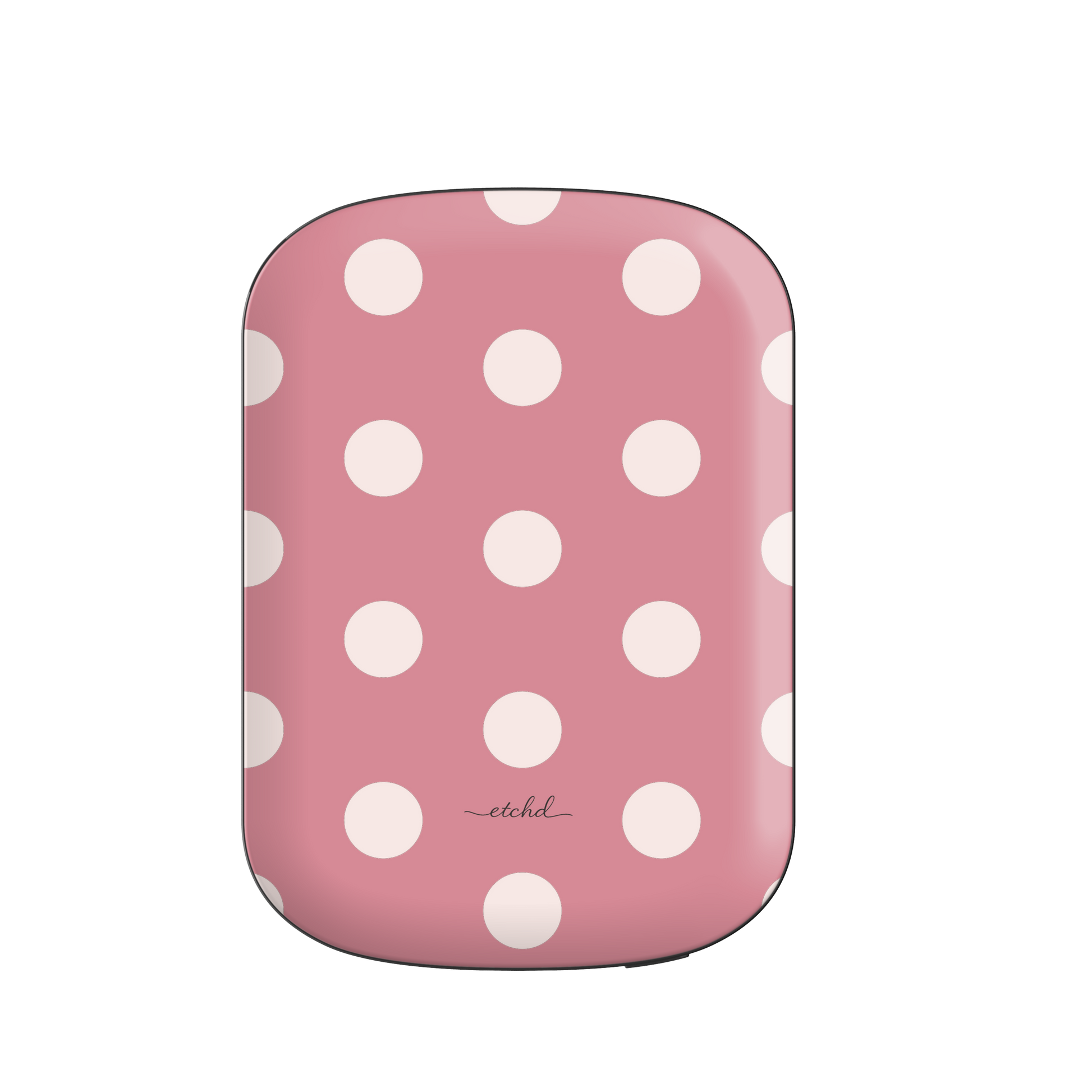 Cream & Blush Polka Dot Magnetic Powerbank by etchd, view 5