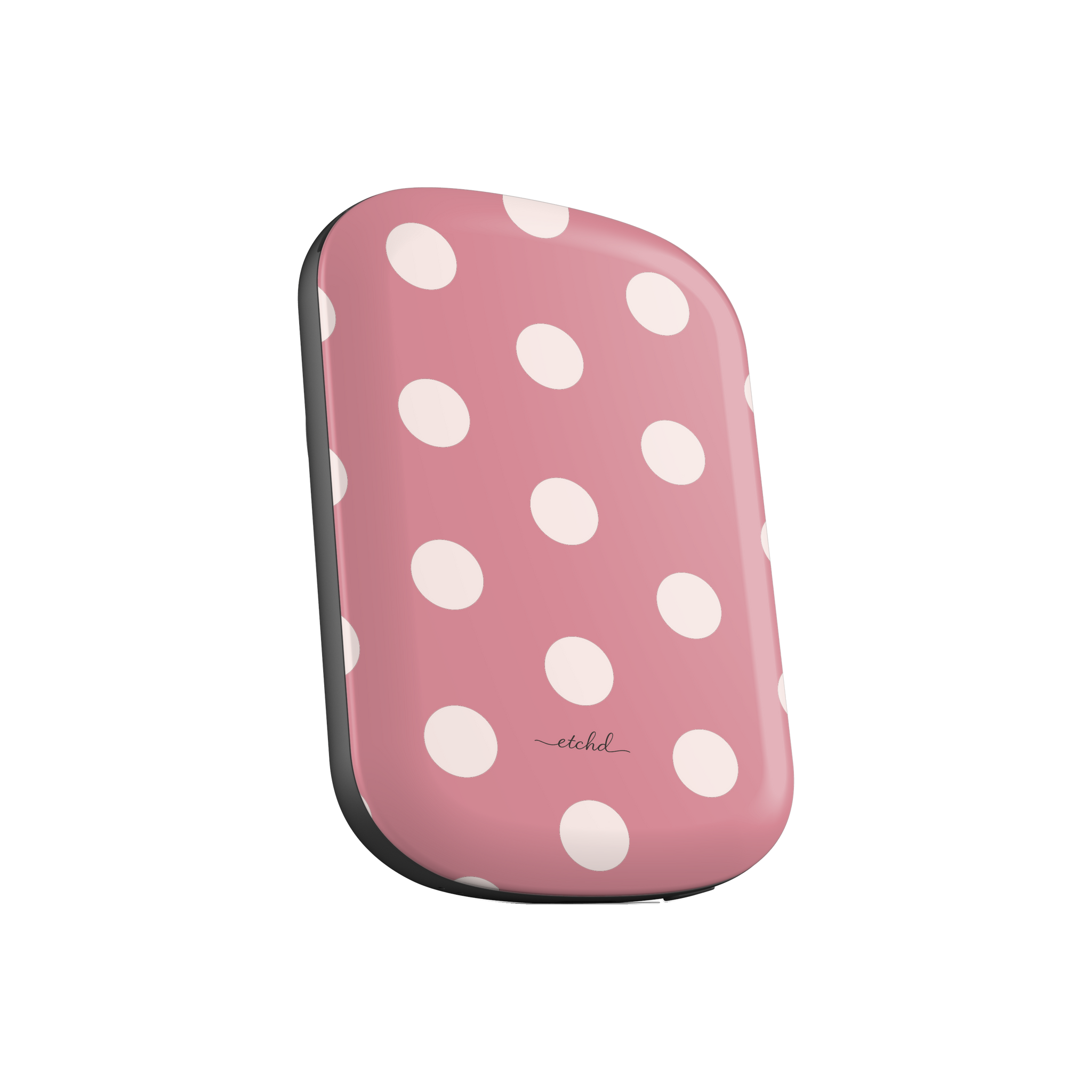 Cream & Blush Polka Dot Magnetic Powerbank by etchd, view 2