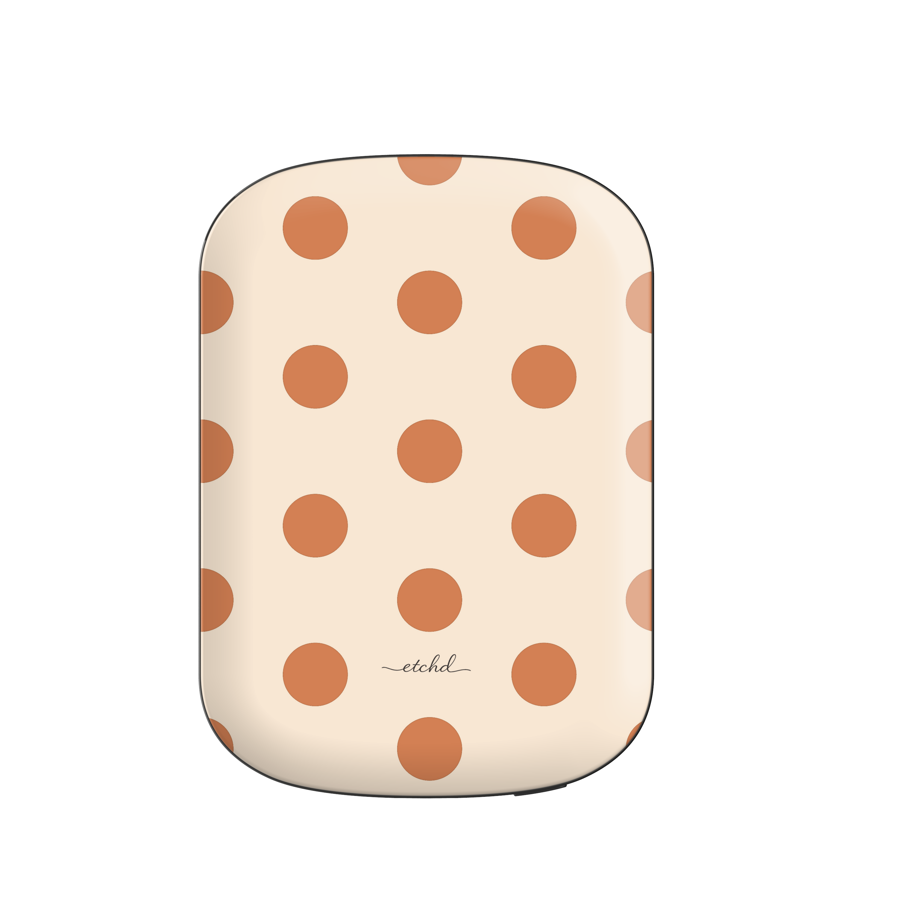 Terracotta Polka Dot Magnetic Powerbank by etchd