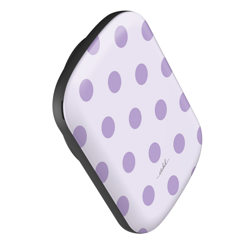 Lilac Polka Dot Magnetic Powerbank by etchd, view 3