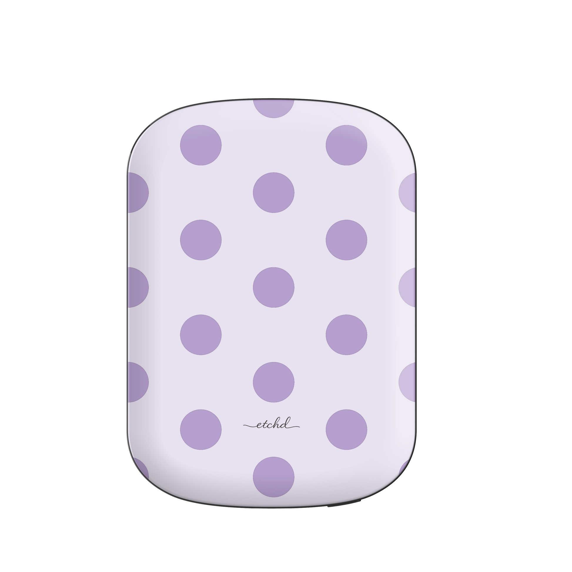 Lilac Polka Dot Magnetic Powerbank by etchd