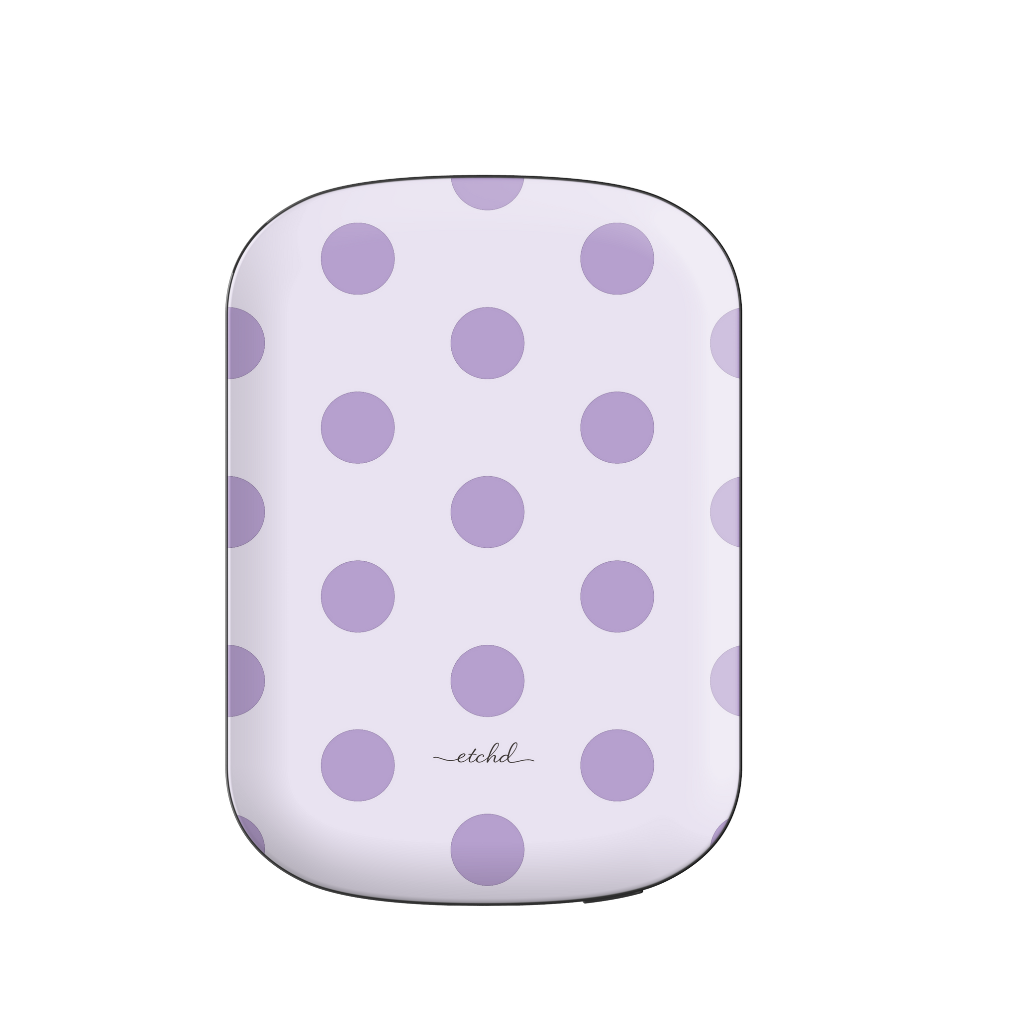 Lilac Polka Dot Magnetic Powerbank by etchd