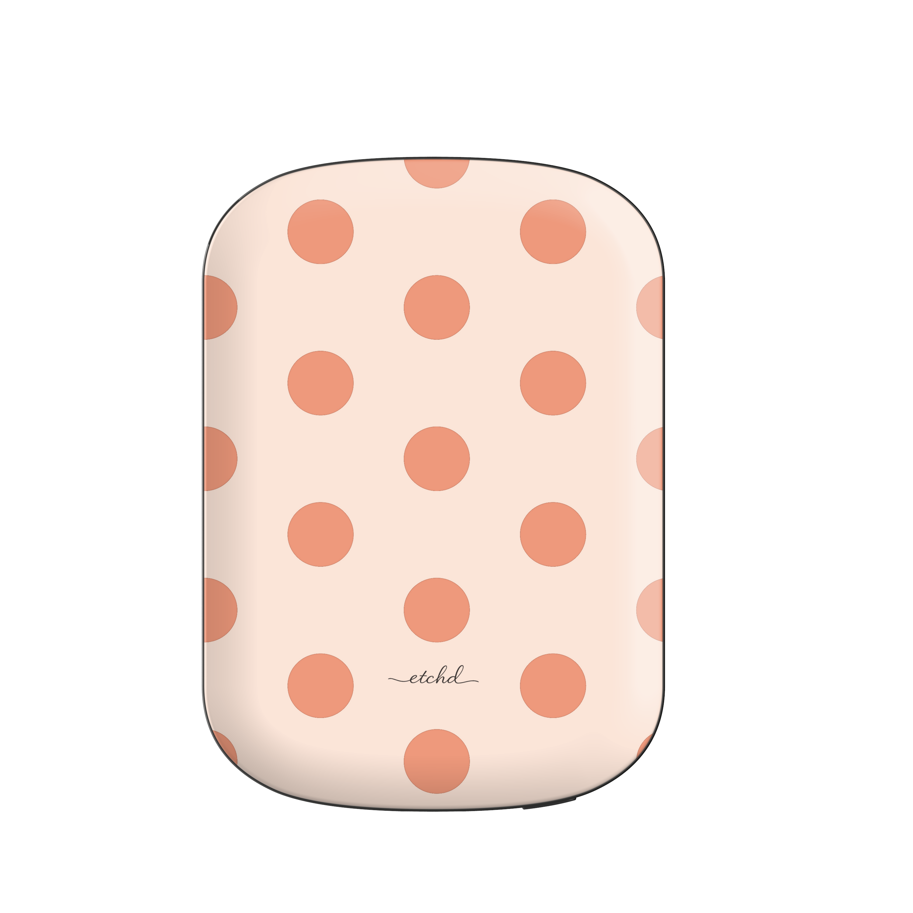 Coral Polka Dot Magnetic Powerbank by etchd