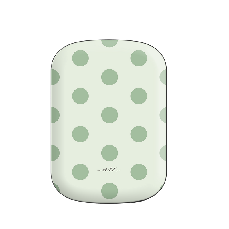 Sage Polka Dot Magnetic Powerbank by etchd