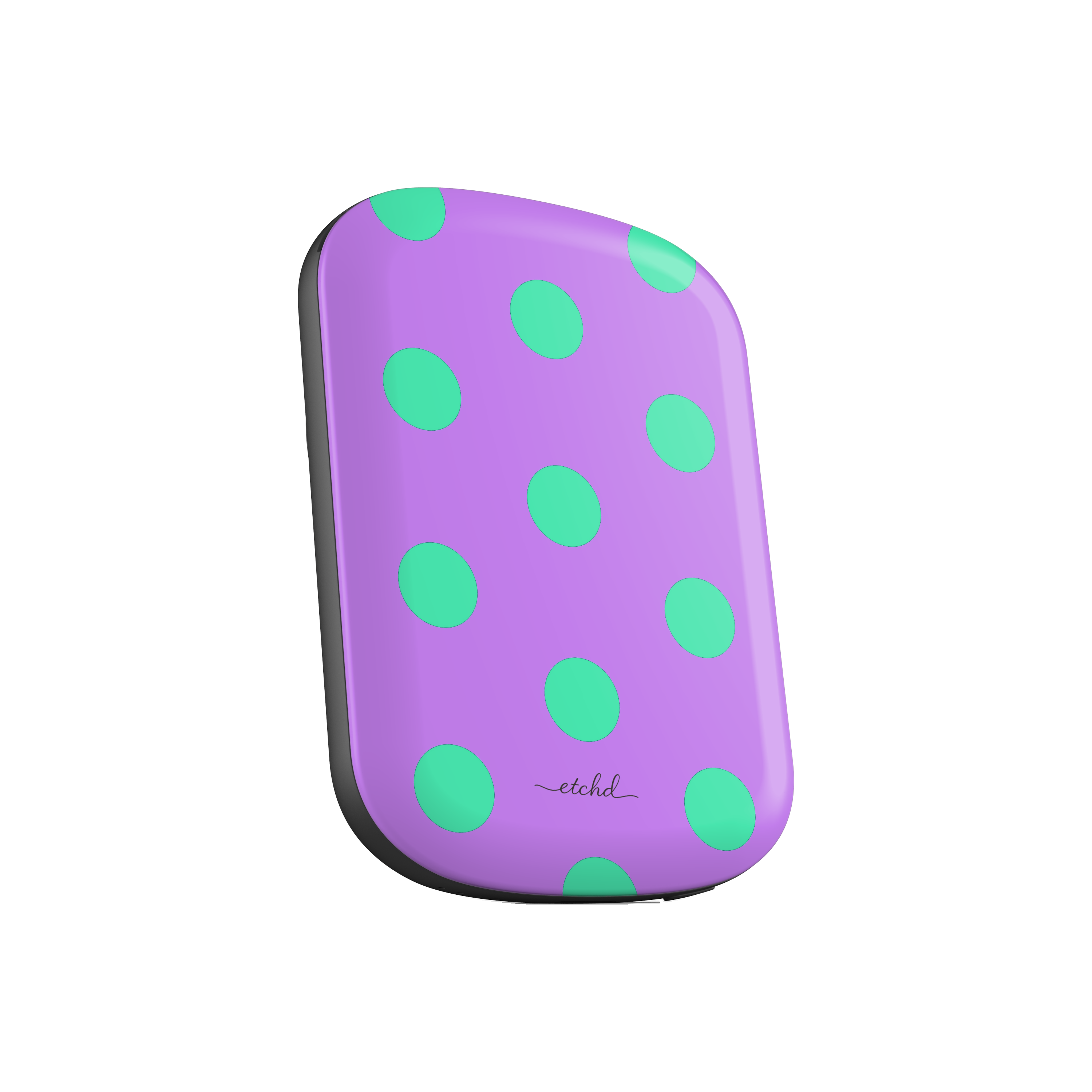 Hypermint & Lilac Polka Dot Batería externa magnética de etchd, vista 2