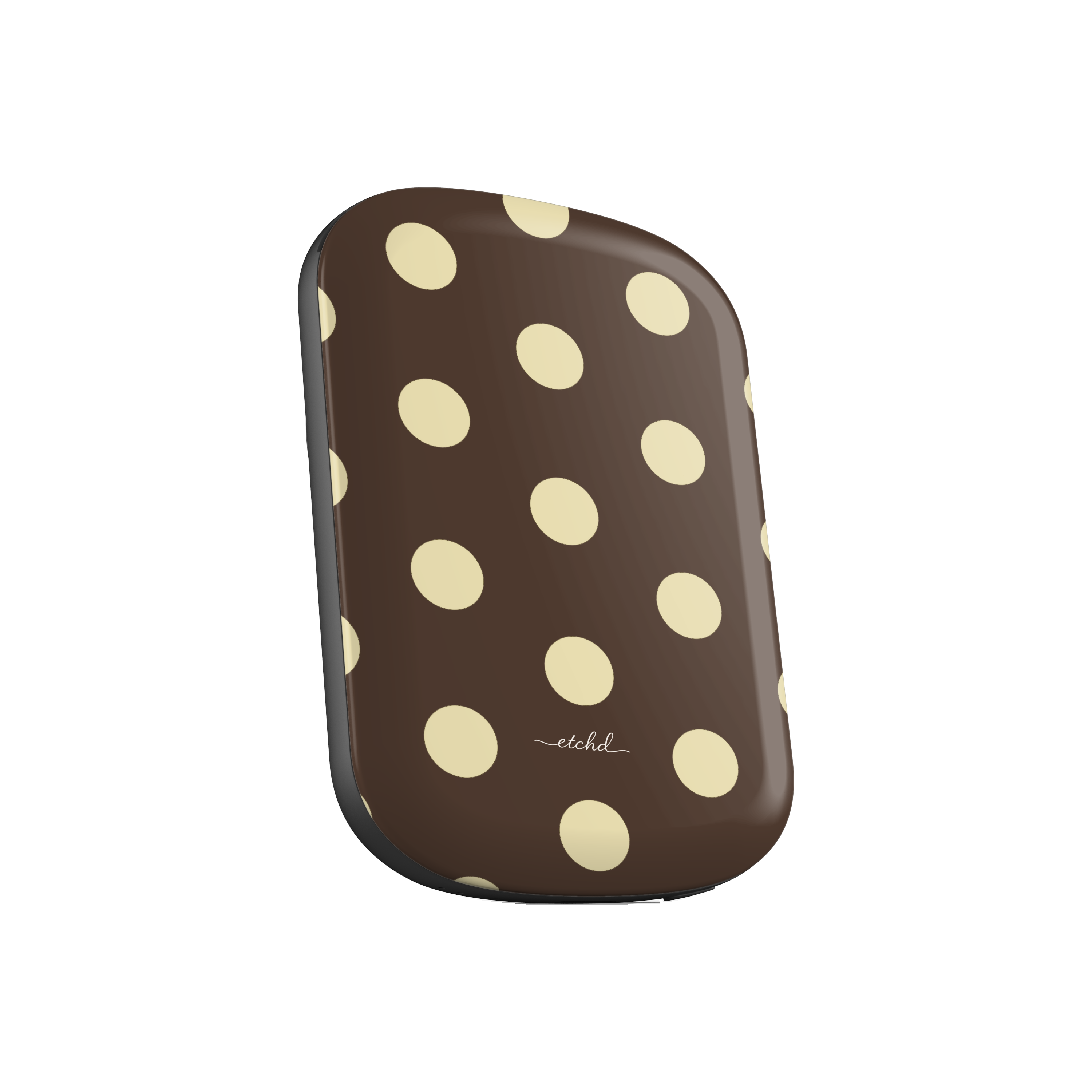 Brown & Butter Polka Dot Magnetic Powerbank by etchd, view 2