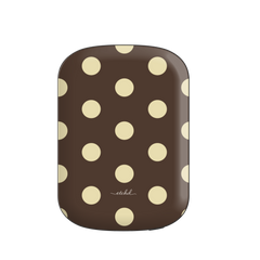 Brown And Butter Yellow Polka Dot Magnetic Powerbank by etchd