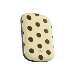Butter Yellow And Brown Polka Dot Magnetic Powerbank by etchd, view 2