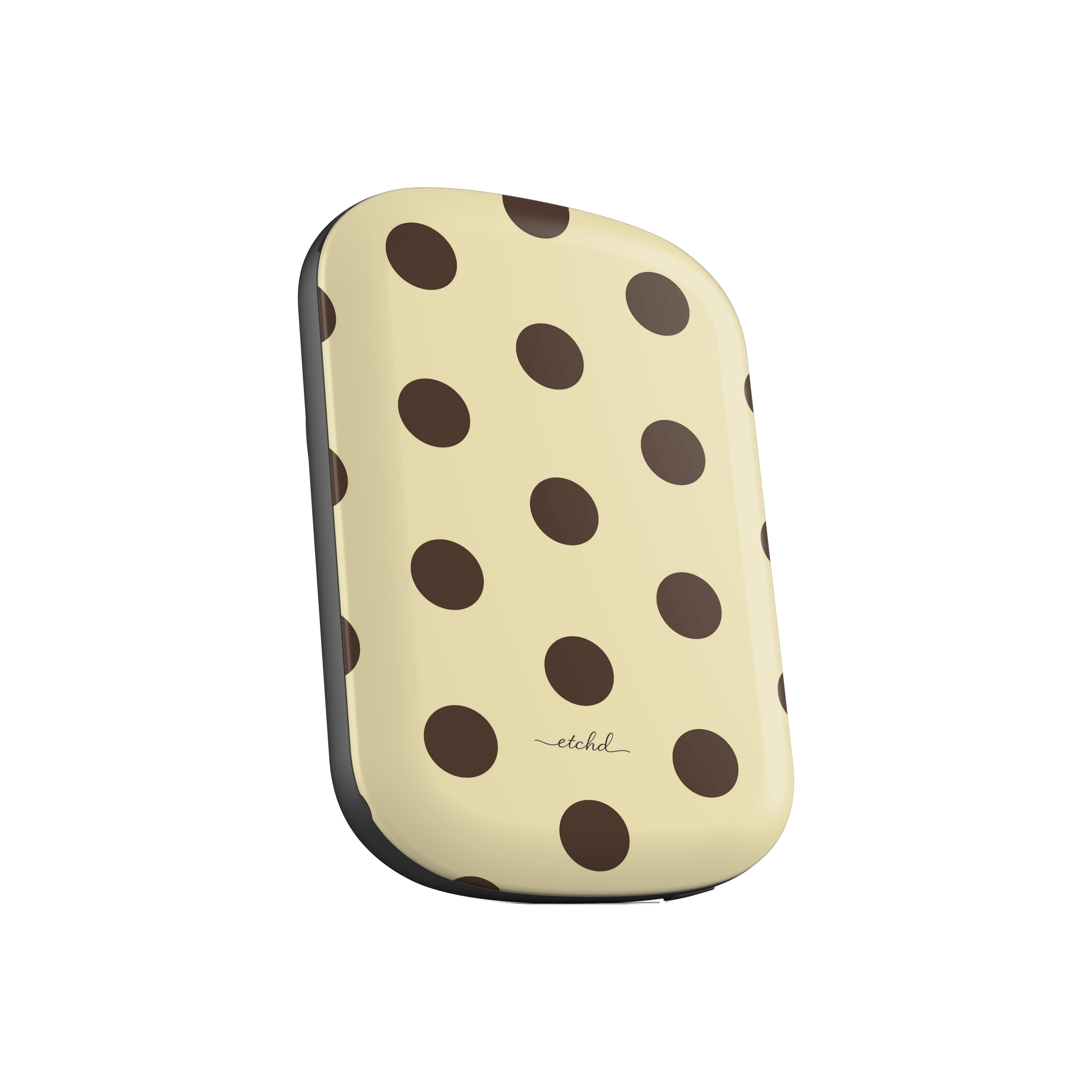 Butter & Brown Polka Dot Magnetic Powerbank by etchd, view 2