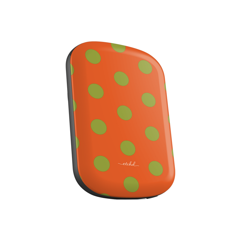 Wasabi And Persimmon Polka Dot Magnetic Powerbank by etchd, view 6