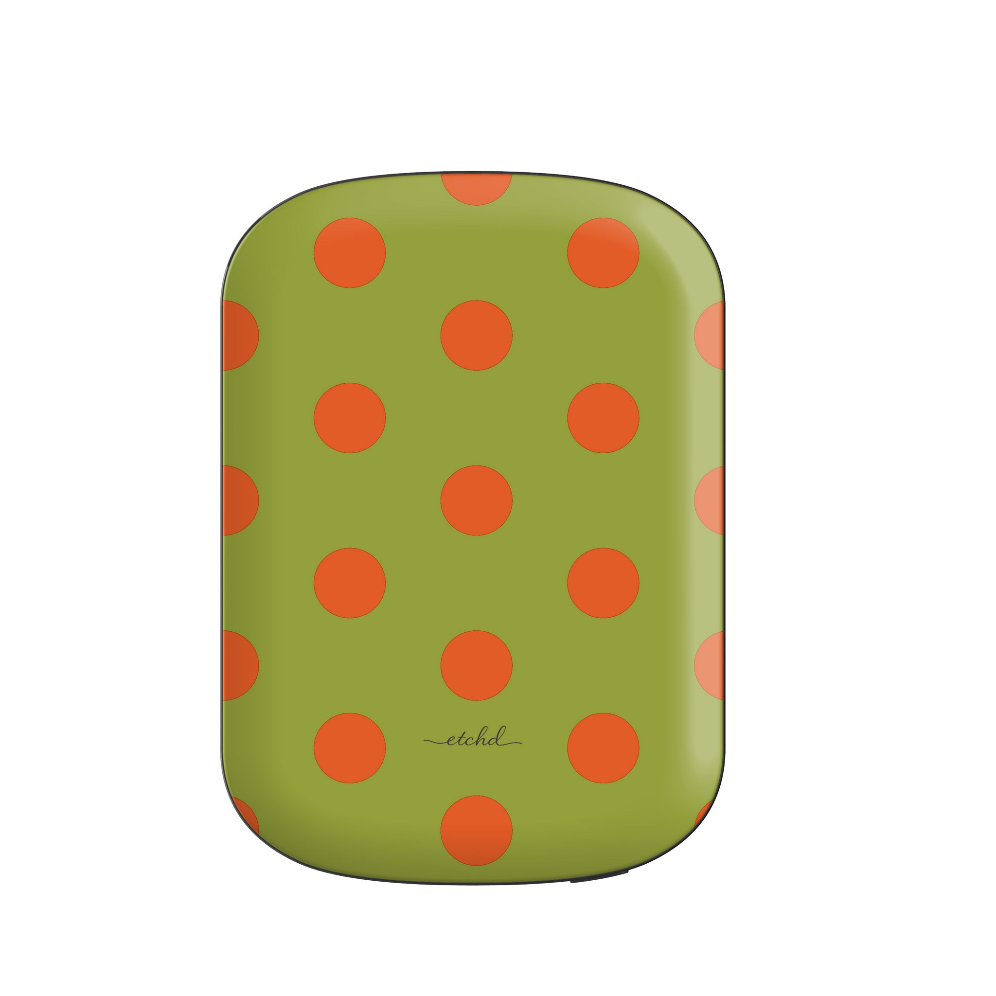 Persimmon And Wasabi Polka Dot Magnetic Powerbank by etchd