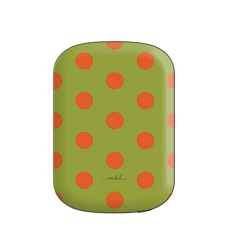 Persimmon And Wasabi Polka Dot Magnetic Powerbank by etchd