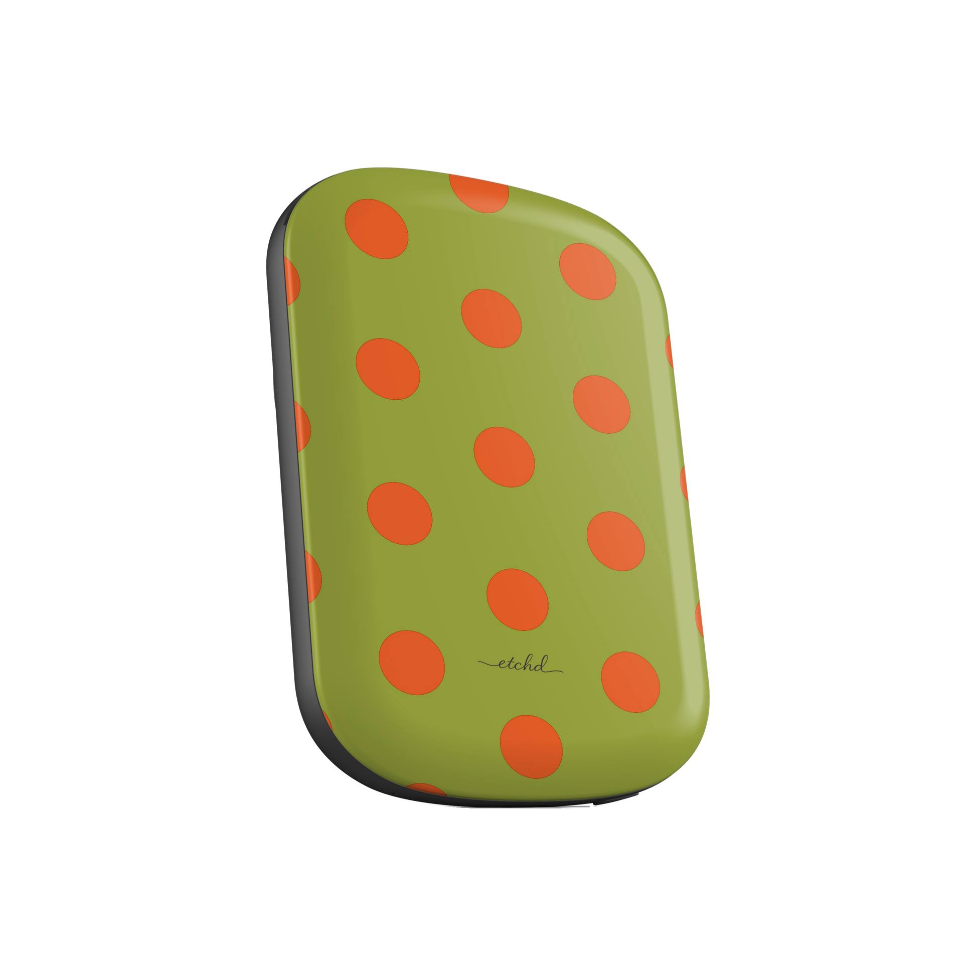 Persimmon And Wasabi Polka Dot Magnetic Powerbank by etchd, view 2
