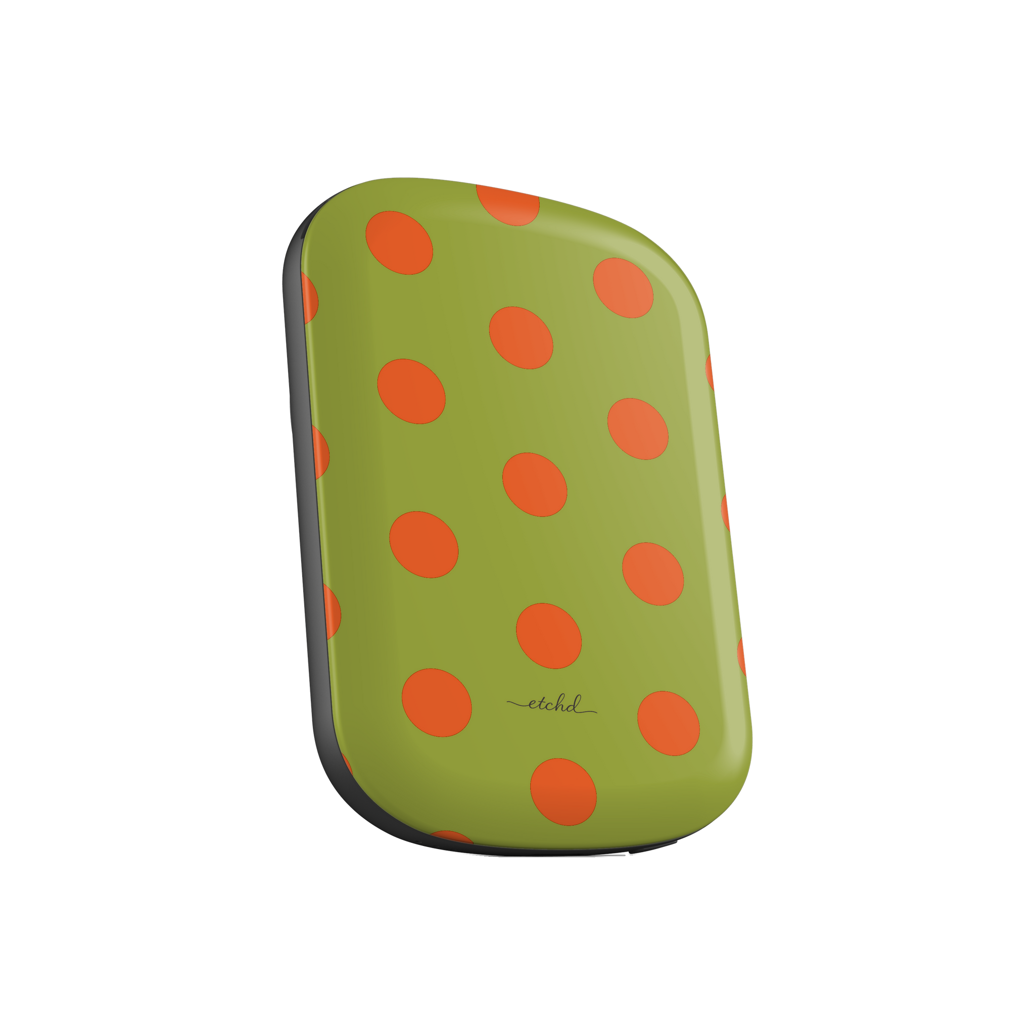 Persimmon And Wasabi Polka Dot Magnetic Powerbank by etchd, view 2