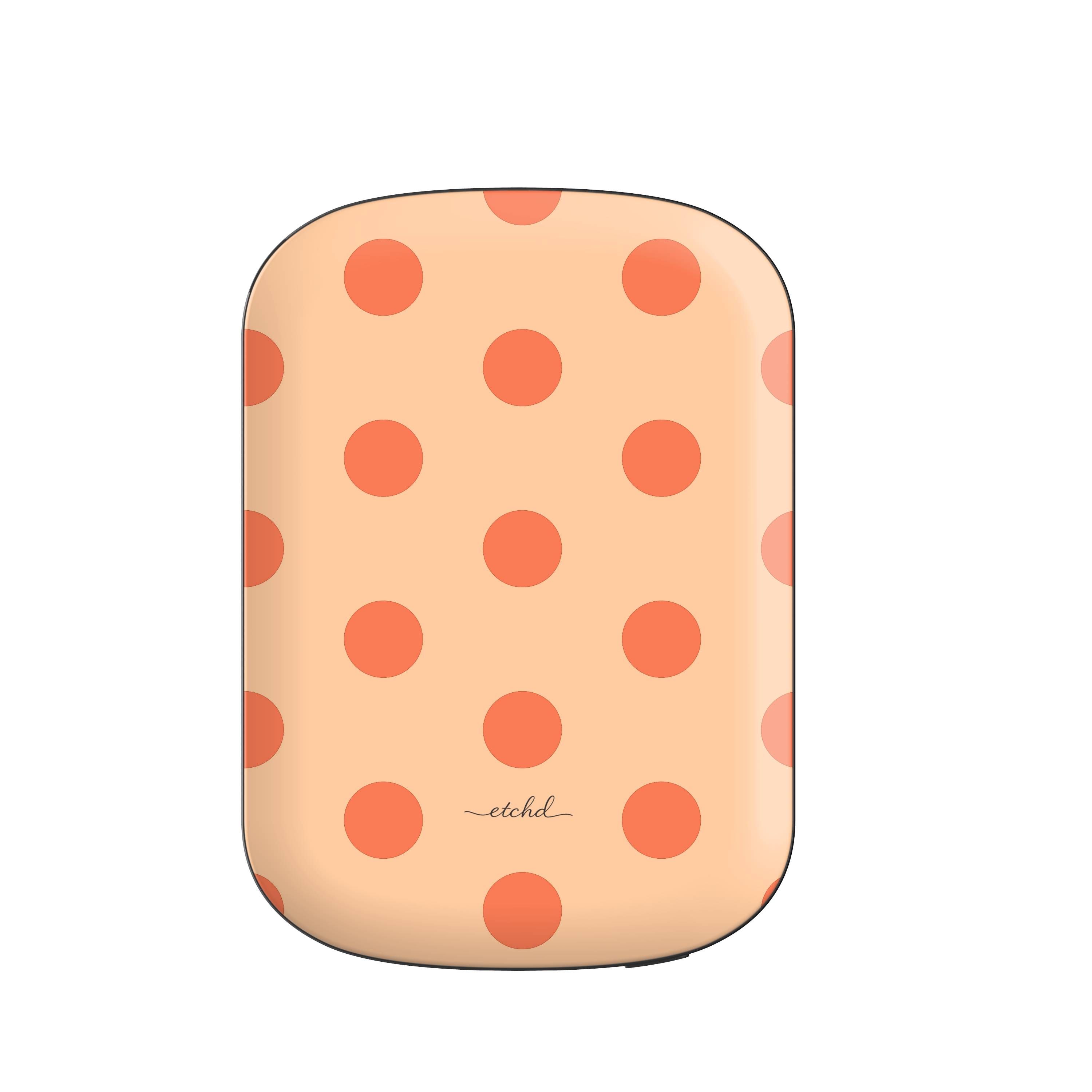 Coral And Peach Polka Dot Magnetic Powerbank by etchd