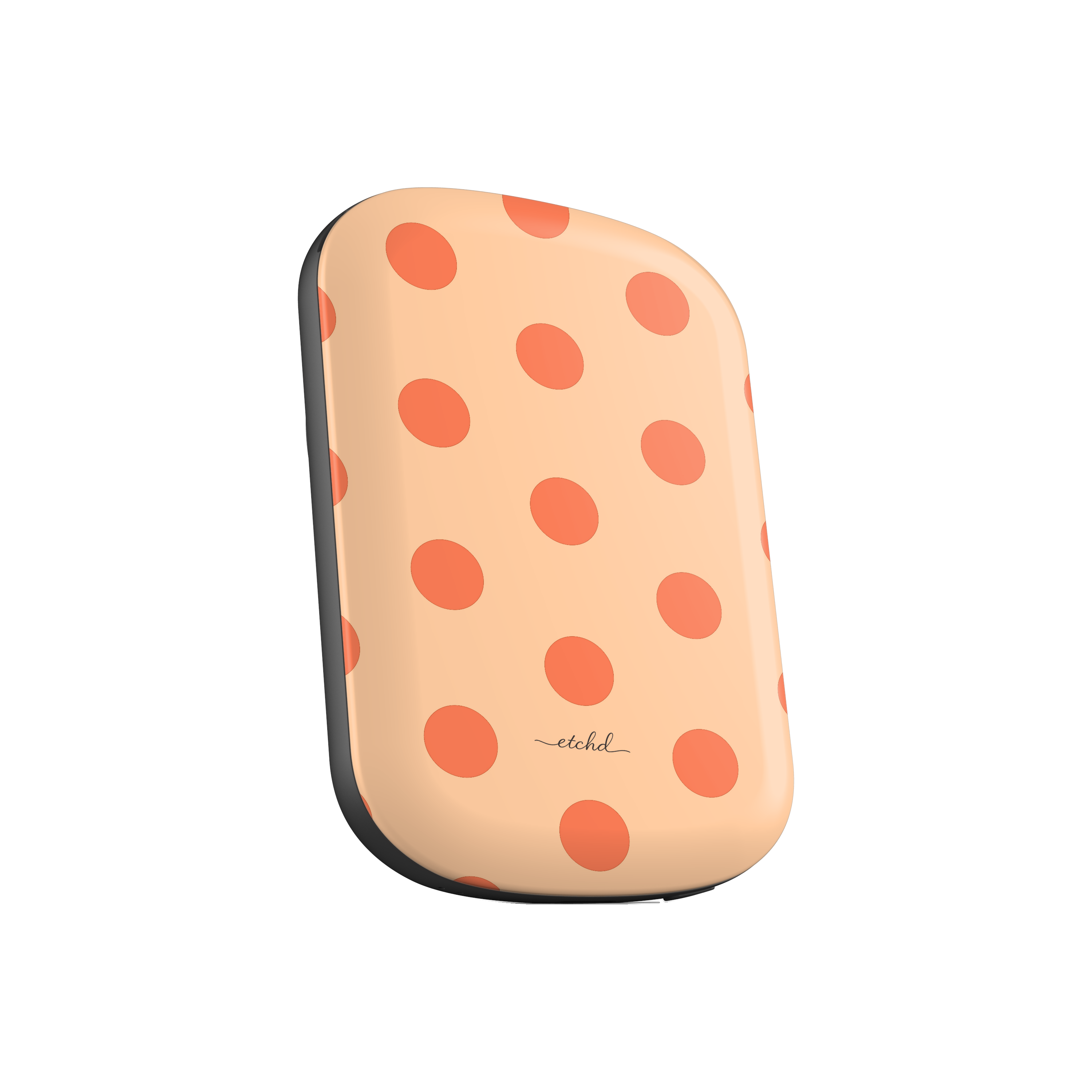 Coral & Peach Polka Dot Magnetic Powerbank by etchd, view 2