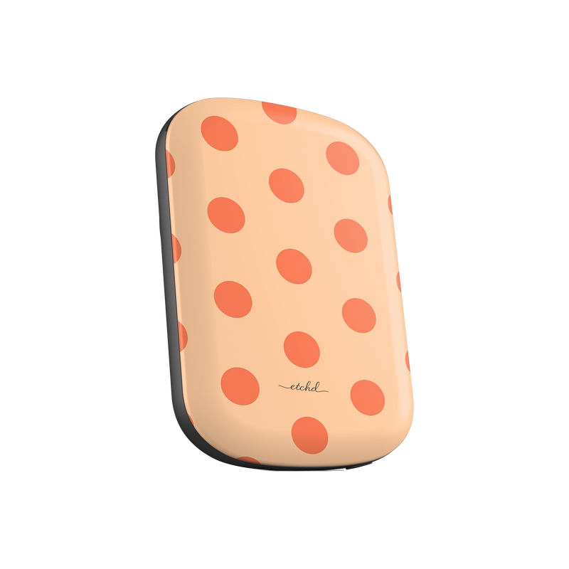 Coral And Peach Polka Dot Magnetic Powerbank by etchd, view 2
