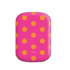 Orange And Pink Polka Dot Magnetic Powerbank by etchd