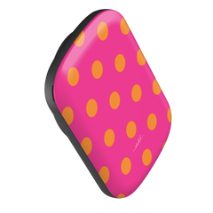 Orange And Pink Polka Dot Magnetic Powerbank by etchd, view 3