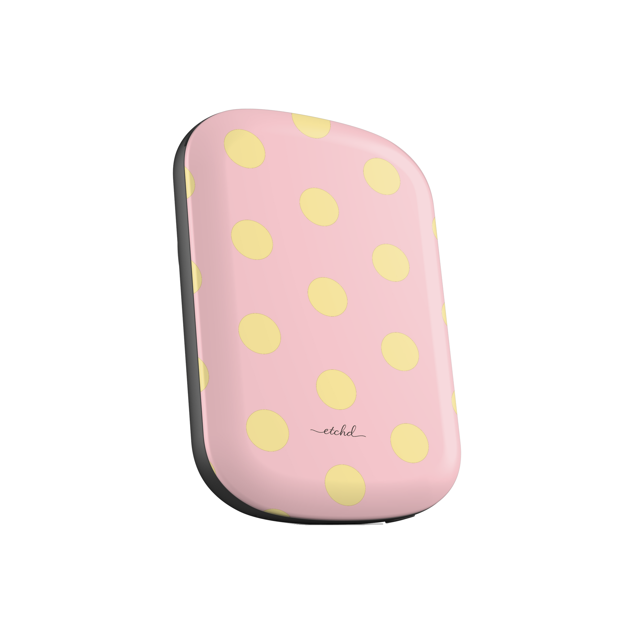 Butter And Pink Polka Dot Magnetic Powerbank by etchd, view 2