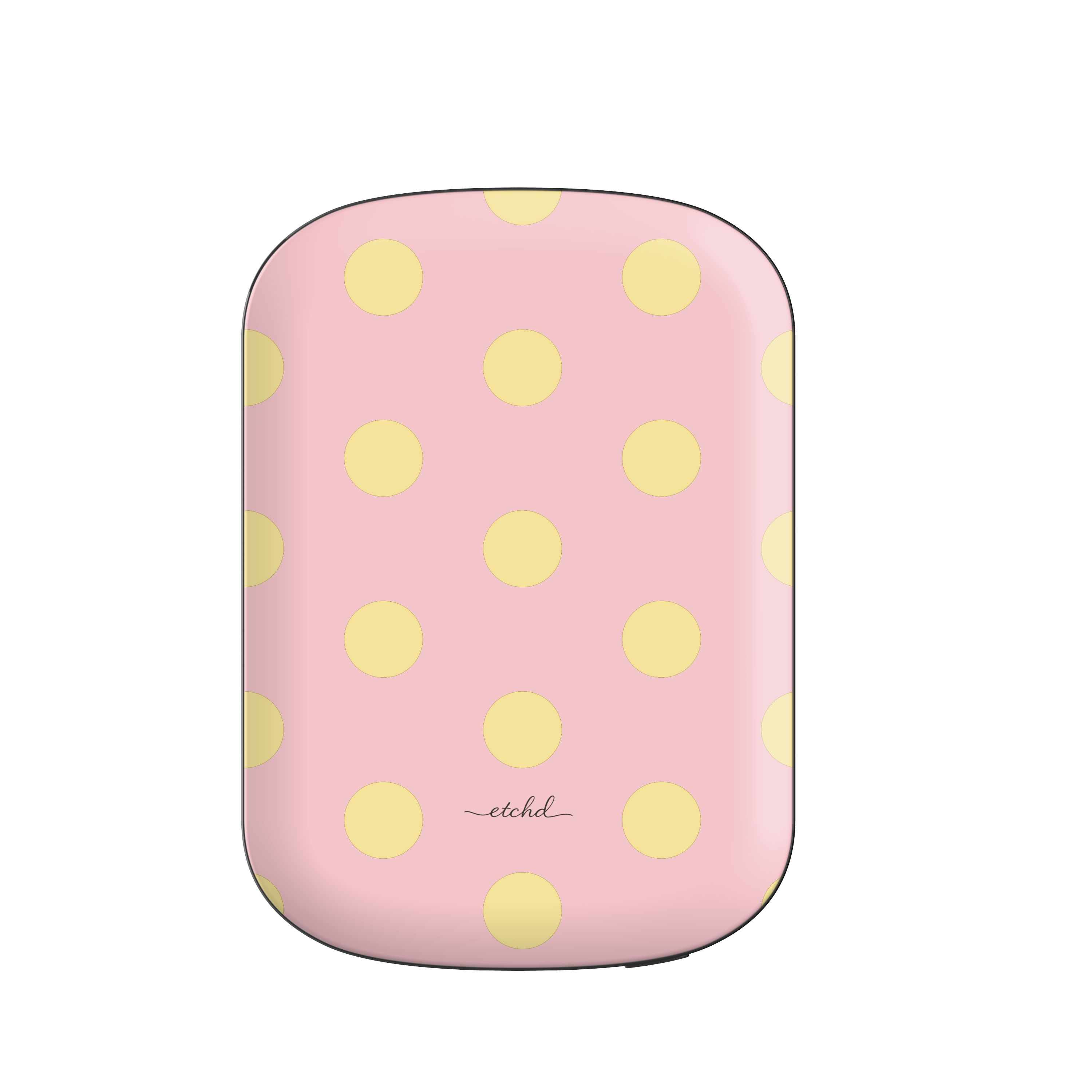 Butter And Pink Polka Dot Magnetic Powerbank by etchd