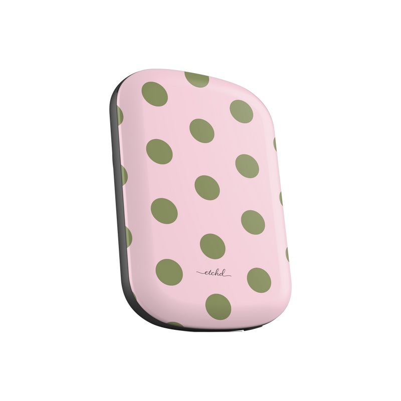 Green And Pink Polka Dot Magnetic Powerbank by etchd, view 2