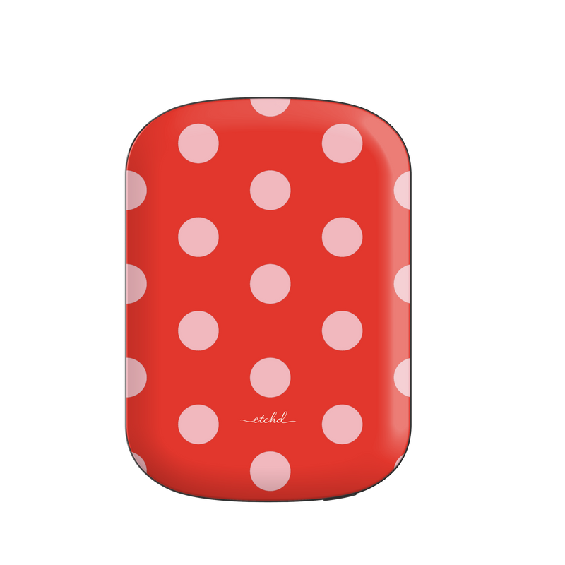 Blush And Poppy Polka Dot Magnetic Powerbank by etchd