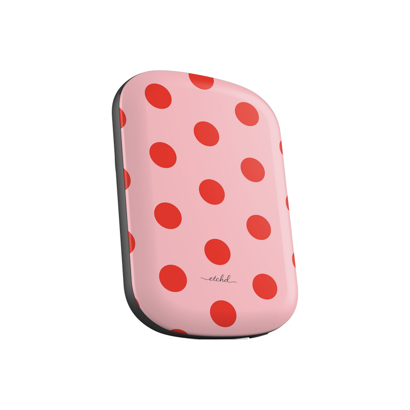 Poppy And Blush Polka Dot Magnetic Powerbank by etchd, view 2