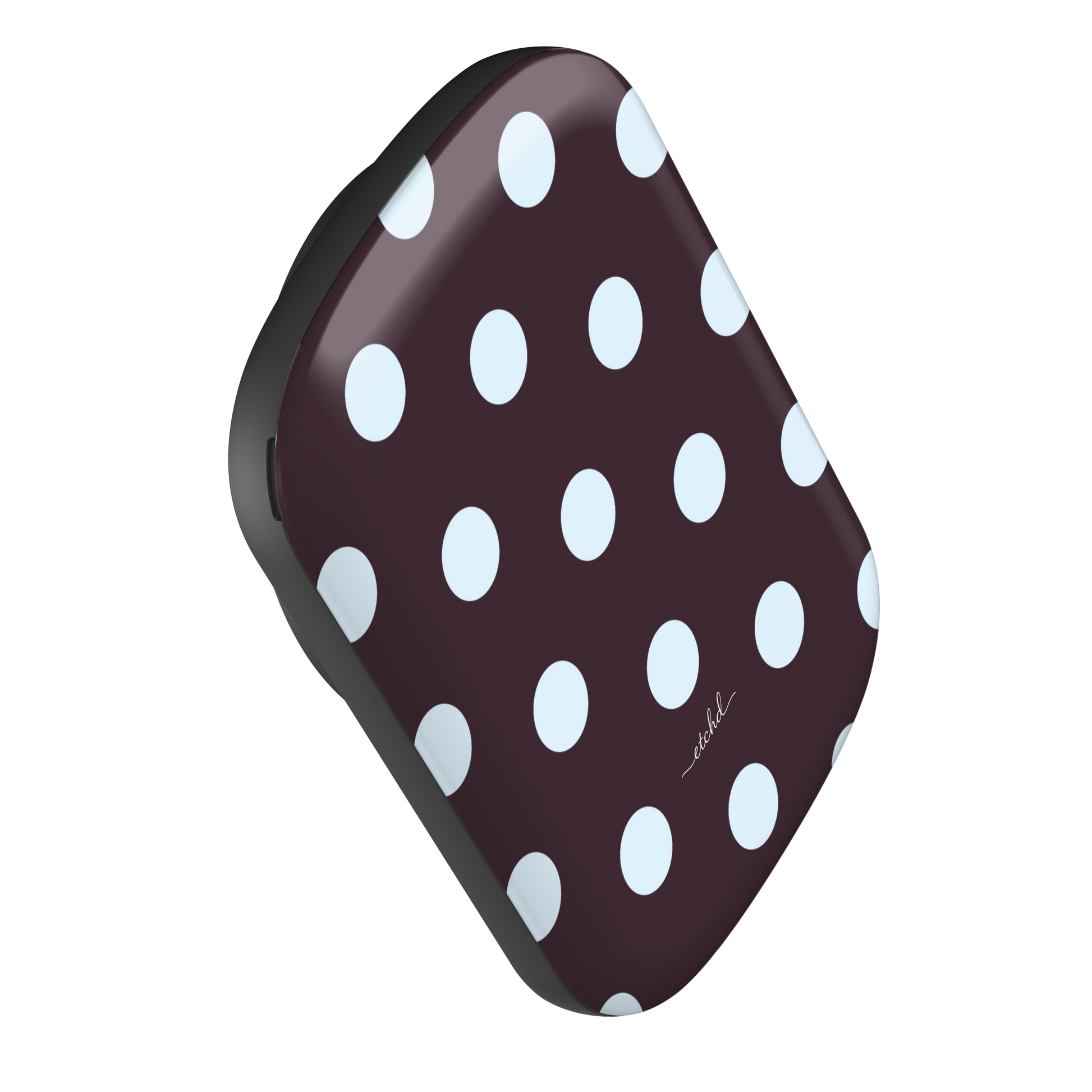 Blue And Plum Polka Dot Magnetic Powerbank by etchd, view 3