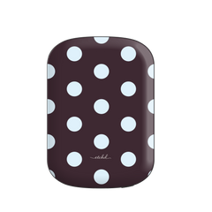 Blue And Plum Polka Dot Magnetic Powerbank by etchd