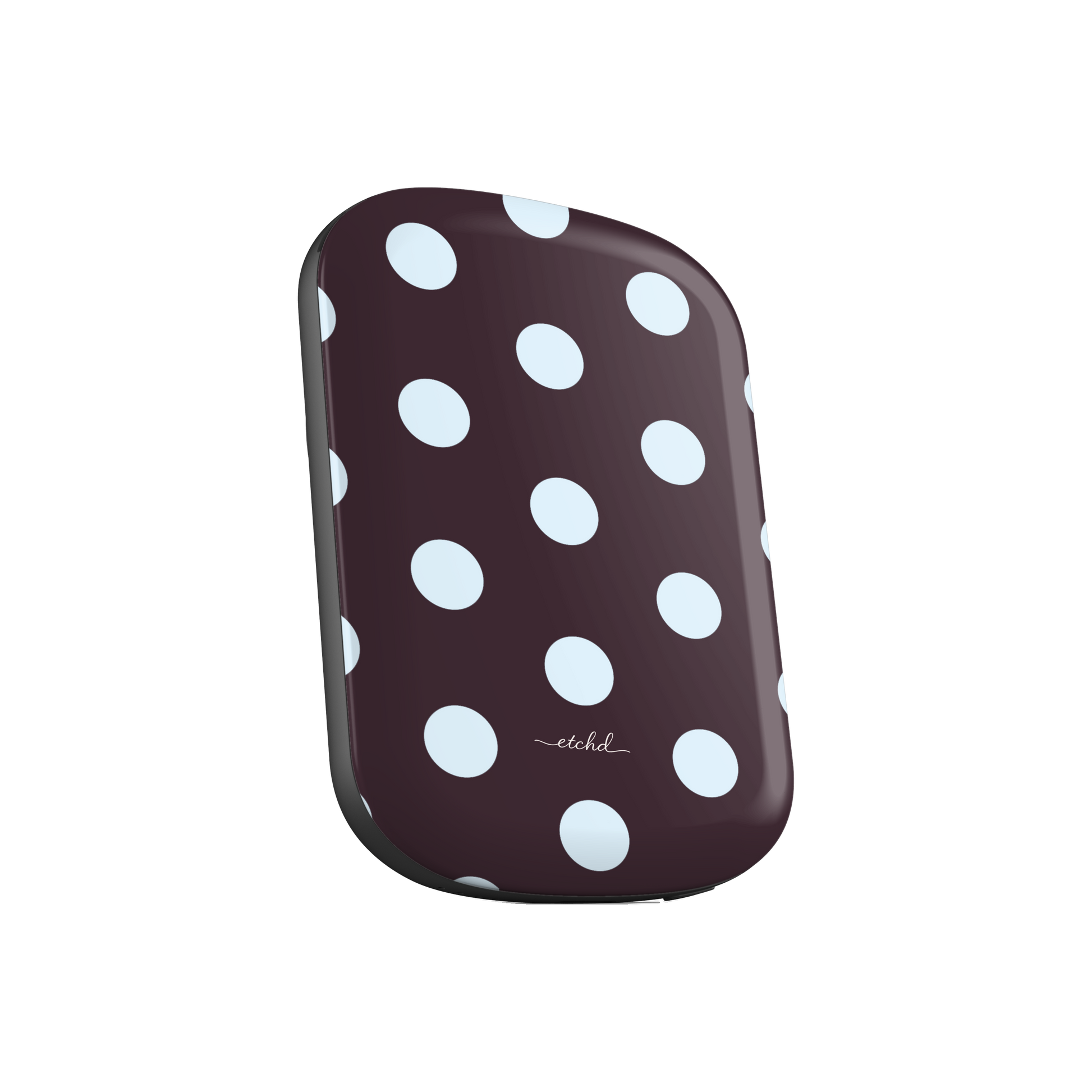 Blue And Plum Polka Dot Magnetic Powerbank by etchd, view 2
