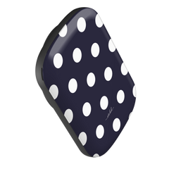 White And Navy Polka Dot Magnetic Powerbank by etchd, view 3